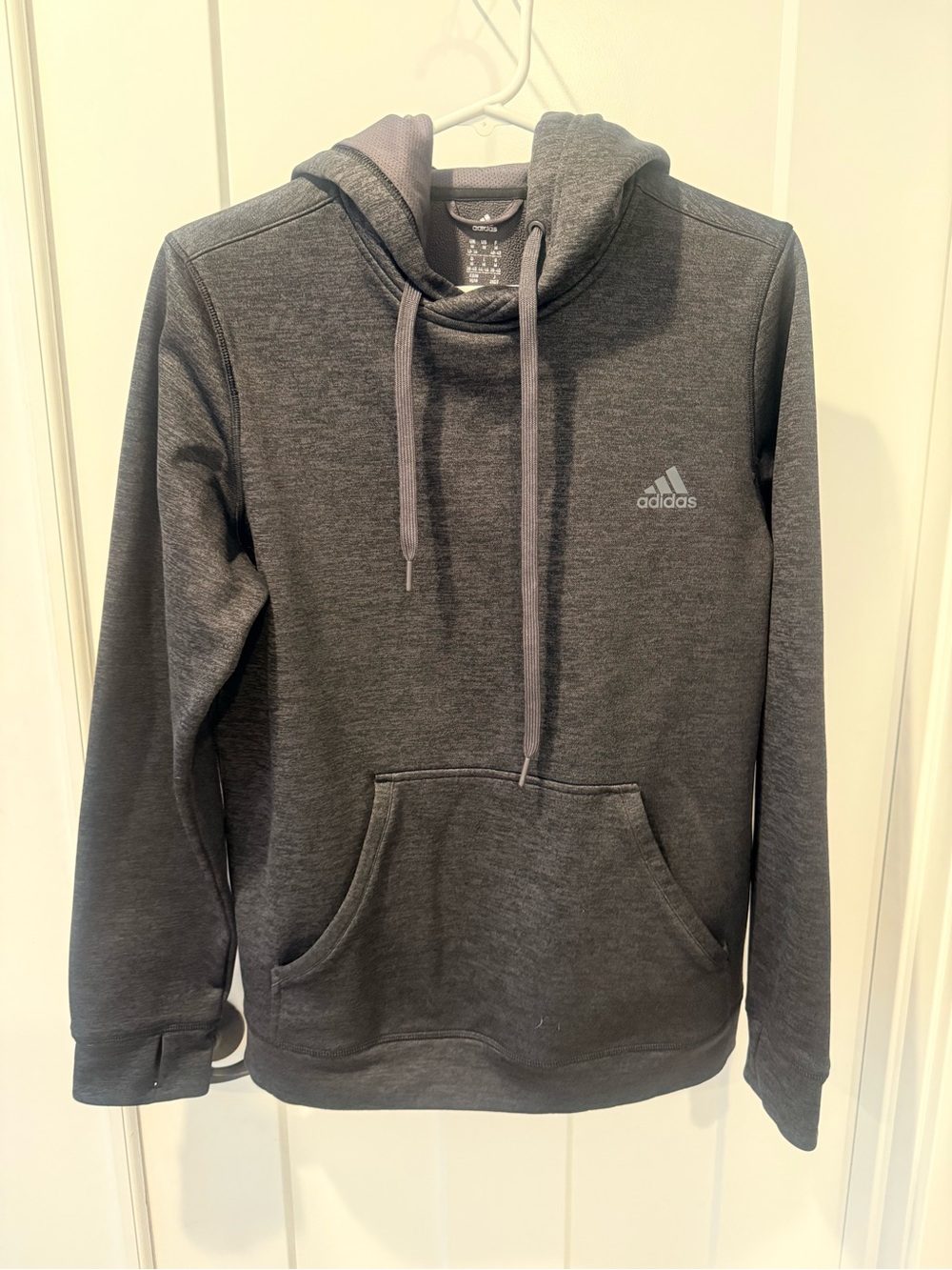 adidas Charcoal Gray Pullover Hoodie